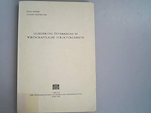 Gliederung Österreichs in wirtschaftliche Strukturgebiete Books