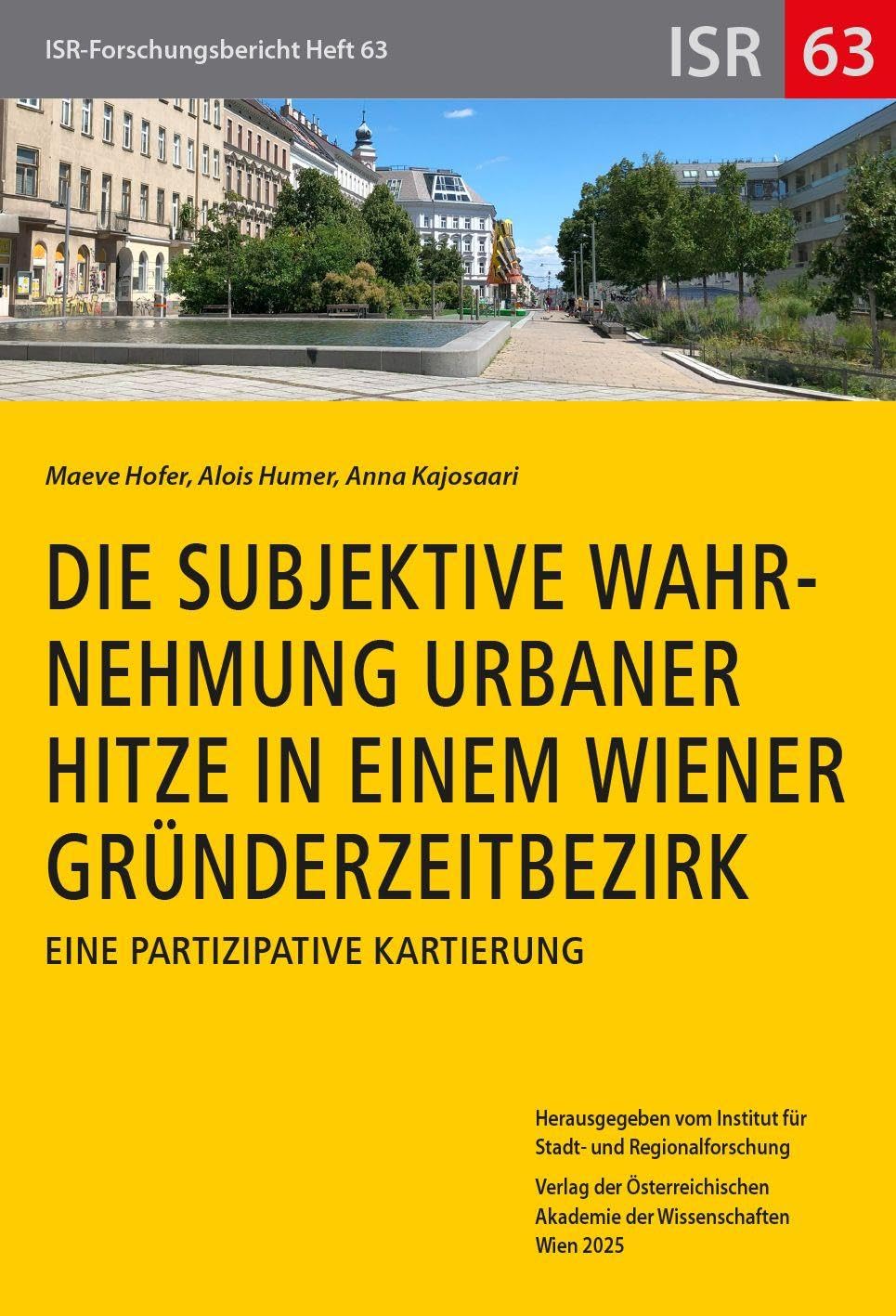 Die subjektive Wahrnehmung urbaner Hitze in einem Wiener Gründerzeitbezirk Law