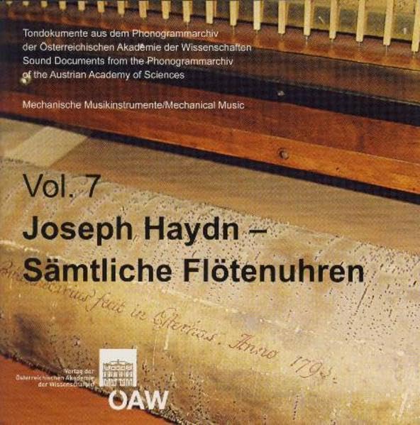 Joseph Haydn ‒ Sämtliche Flötenuhren: Mechanische Musikinstrumente/Mechanincal Music Volume 7 Arts & Music