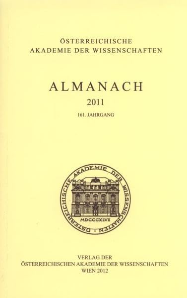 Almanach der Akademie der Wissenschaften / Almanach 161. Jahrgang 2011 Reference Books