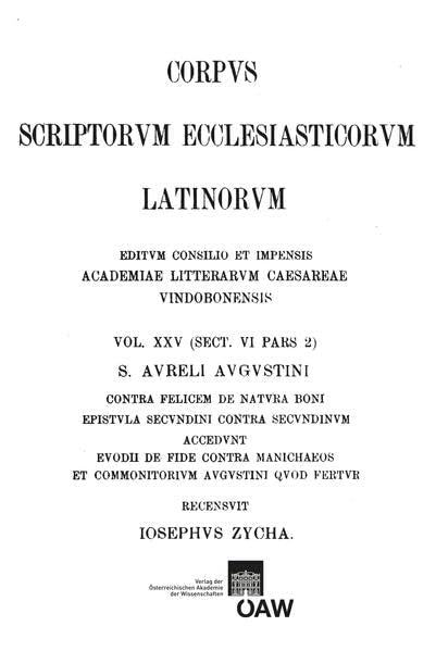 De Utiliate Credendi: De Duabus Animabus, Contra Frotunatum Manichaeum book