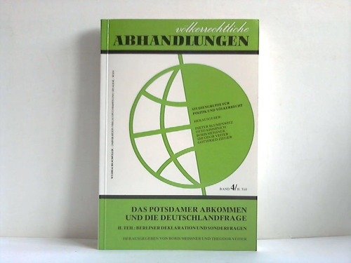 Das Potsdamer Abkommen und die Deutschlandfrage: Völkerrechtliche Abhandlungen Books