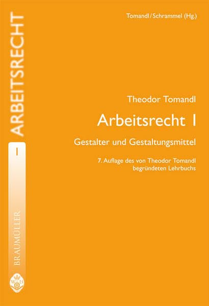Arbeitsrecht 1: Gestalter und Gestaltungsmittel Law