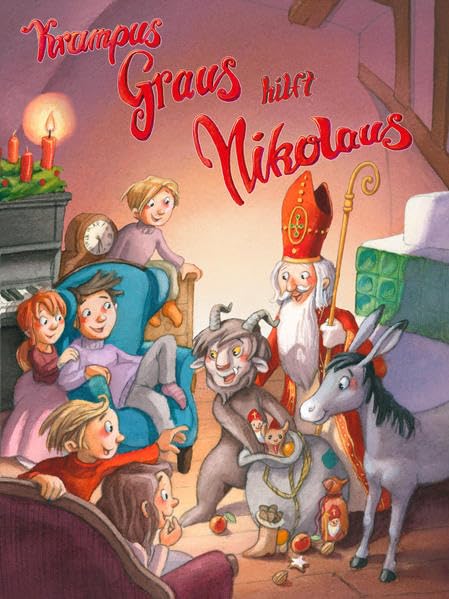 Krampus Graus hilft Nikolaus: Bilderbuch (Nikolaus und Krampus Graus) Children's books
