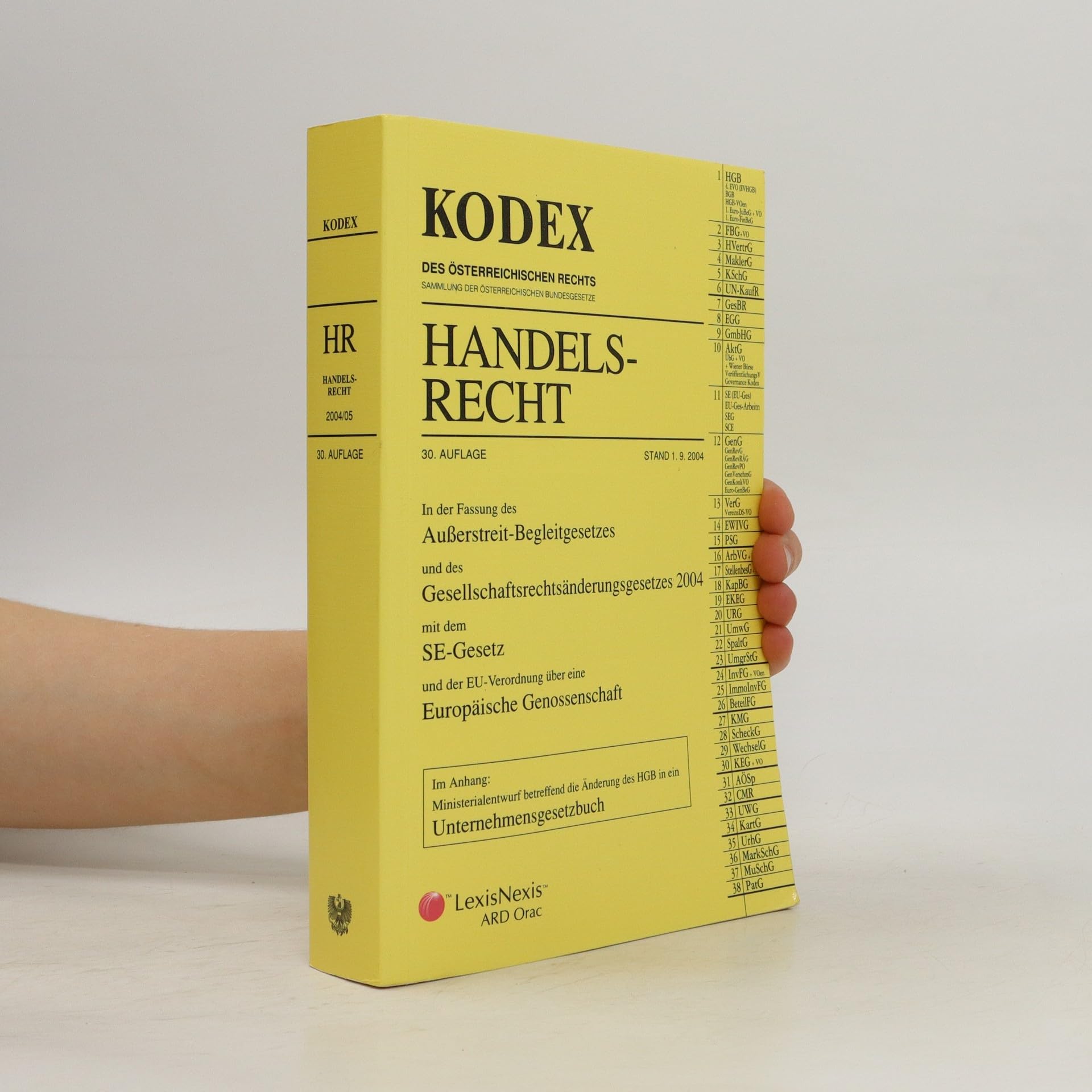 KODEX Handelsrecht (Kodex des österreichischen Rechts: Hauptband) Law