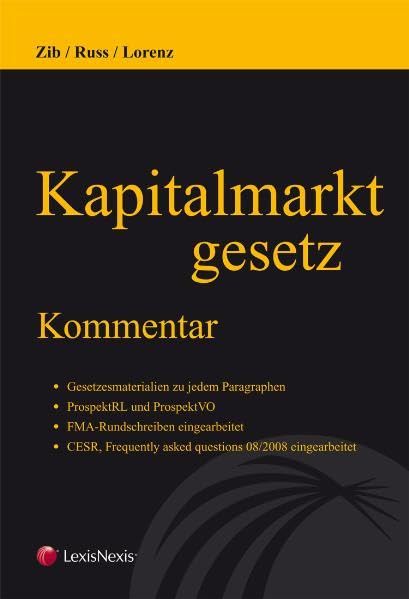 Product Image: Kapitalmarktgesetz: Kommentar