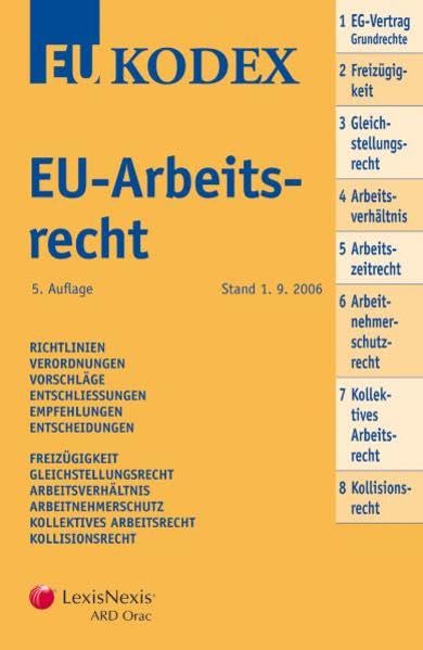 Product Image: KODEX EU-Arbeitsrecht (EU-Kodex)