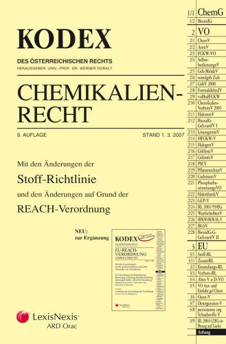 KODEX Chemikalienrecht (Kodex des österreichischen Rechts: Hauptband) Law