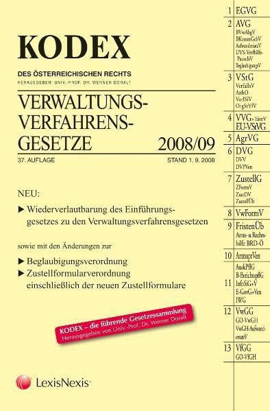 KODEX Verwaltungsverfahrensgesetze (Kodex des österreichischen Rechts: Hauptband) Law