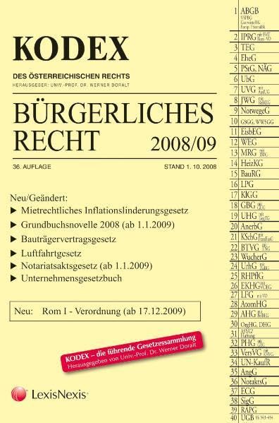 KODEX Bürgerliches Recht (Kodex des österreichischen Rechts: Hauptband) Law