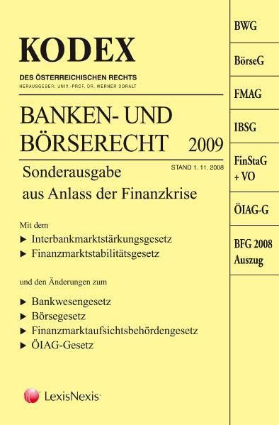 KODEX Banken- und Börserecht (Kodex des österreichischen Rechts: Hauptband) Law