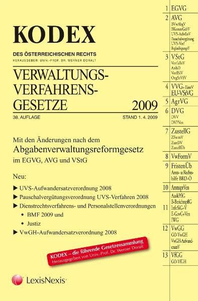 KODEX Verwaltungsverfahrensgesetze (Kodex des österreichischen Rechts: Hauptband) Law