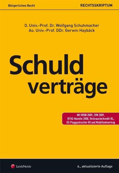 Bürgerliches Recht - Schuldverträge (Orac Rechtsskripten) Law