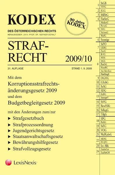 KODEX Strafrecht (Kodex des österreichischen Rechts: Hauptband) Law