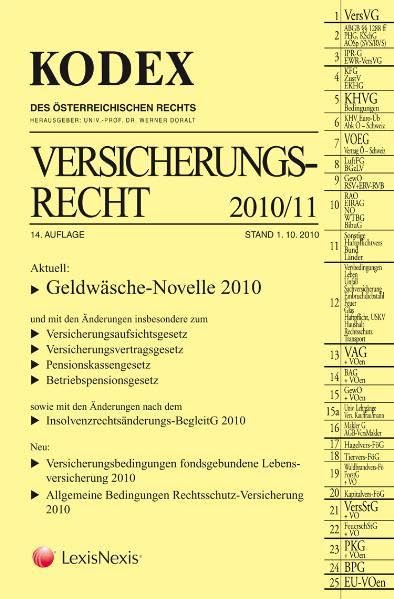 KODEX Versicherungsrecht (Kodex des österreichischen Rechts: Hauptband) Law