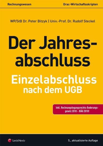 Product Image: Der Jahresabschluss - Einzelabschluss nach dem UGB (Orac Wirtschaftsskripten)