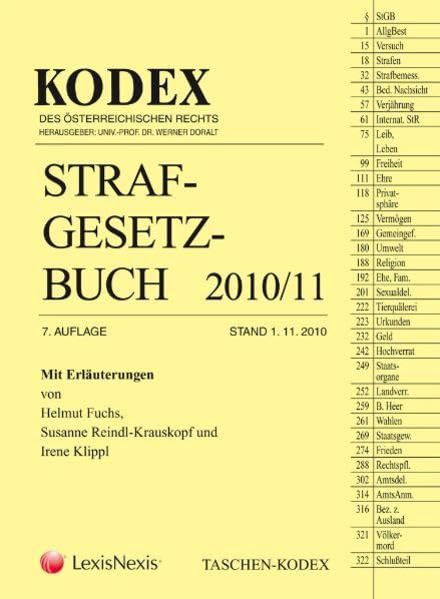 TASCHEN-KODEX Strafgesetzbuch (Kodex des österreichischen Rechts - Taschen-Kodex) Law