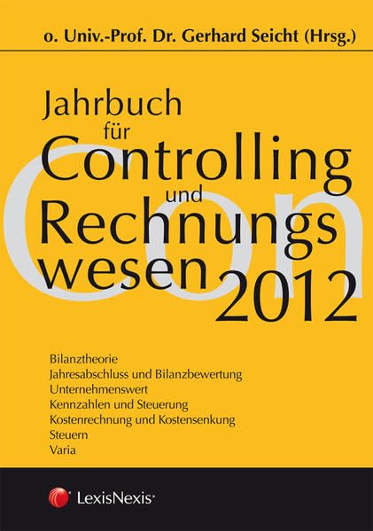 Jahrbuch für Controlling und Rechnungswesen 2012 Law