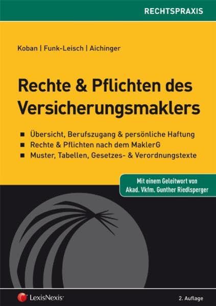 Koban, K: Rechte und Pflichten des Versicherungsmaklers book
