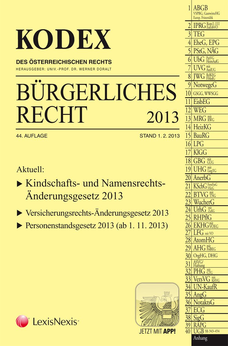 Product Image: KODEX Bürgerliches Recht 2013