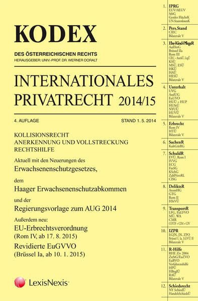 KODEX Internationales Privatrecht 2014/15 Law