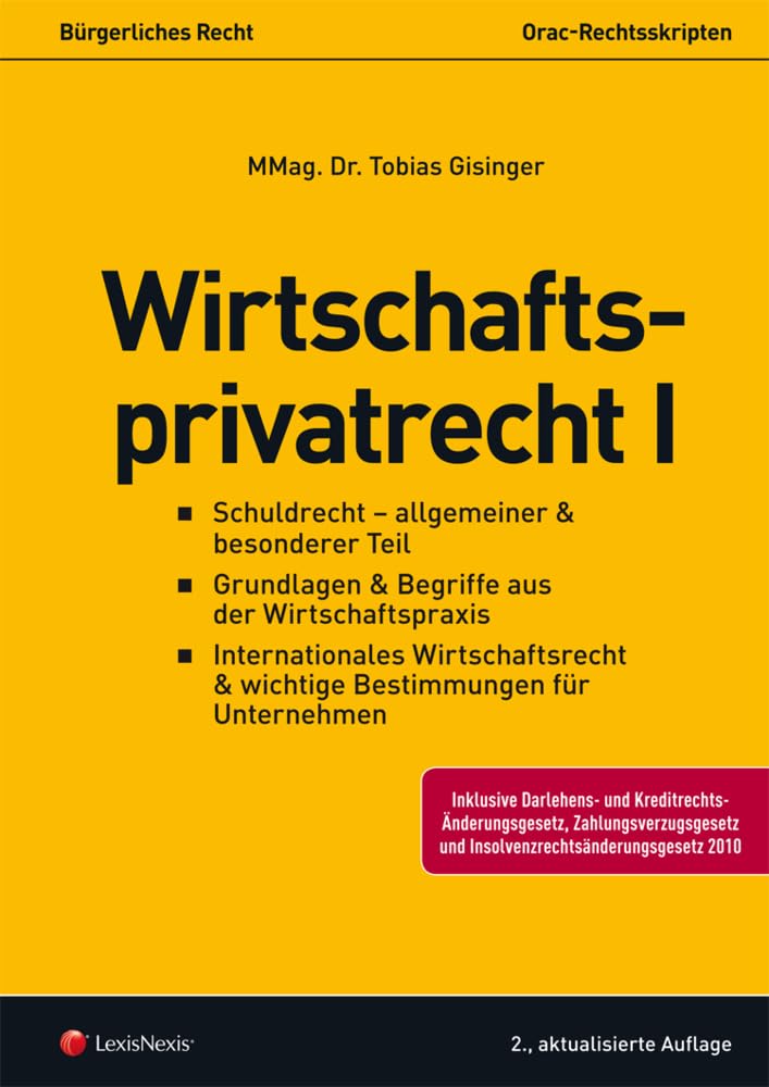 Wirtschaftsprivatrecht I (Skripten) Law