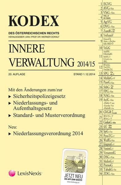 Kodex Innere Verwaltung 2014/15 book