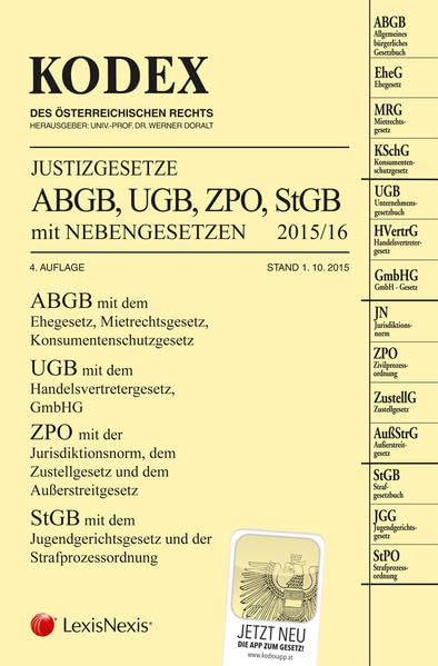 KODEX Justizgesetze 2015 Law Books