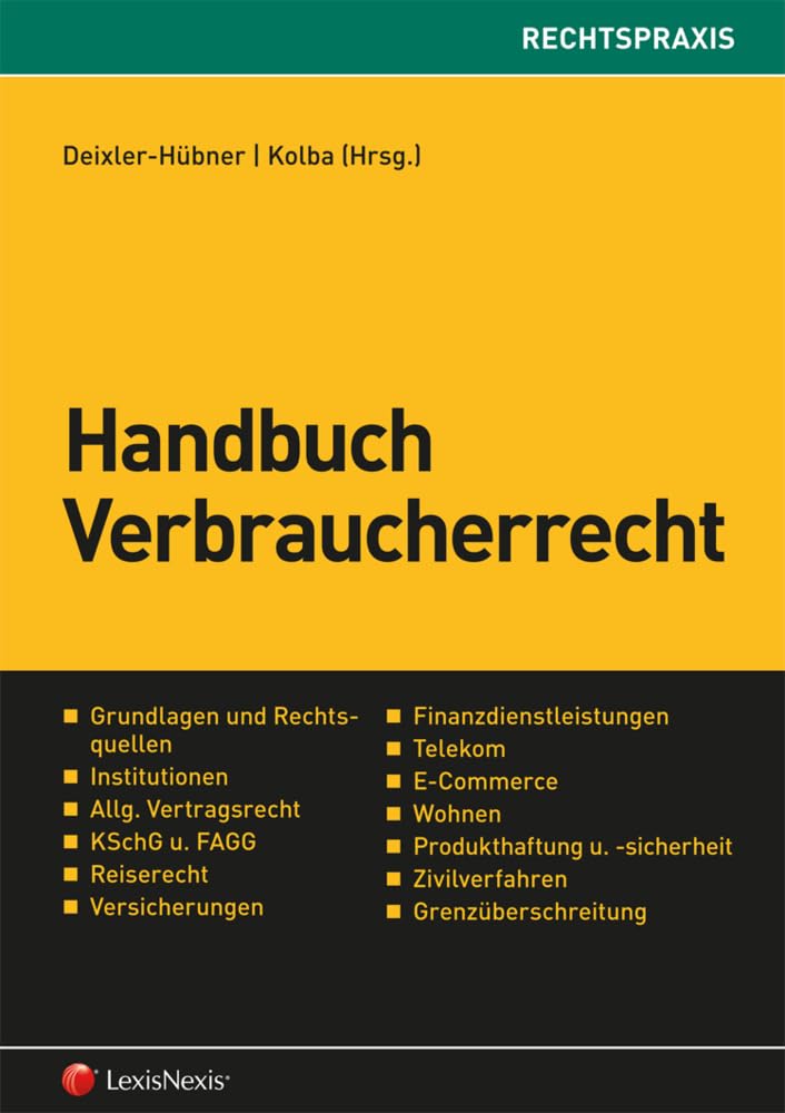 Handbuch Verbraucherrecht (Rechtspraxis) Law