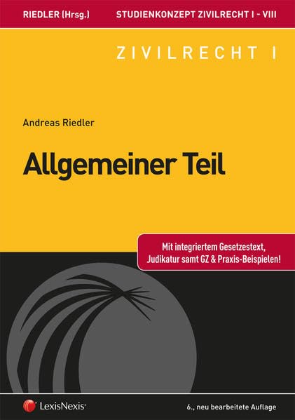 Studienkonzept Zivilrecht / Studienkonzept Zivilrecht I - Allgemeiner Teil Law