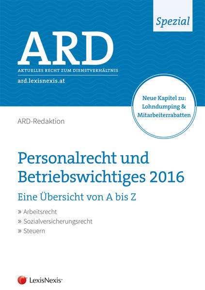 Personalrecht und Betriebswichtiges 2016 (Monographie) Law
