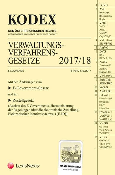 Kodex Verwaltungsverfahrensgesetze (AVG) 2017/18 Law