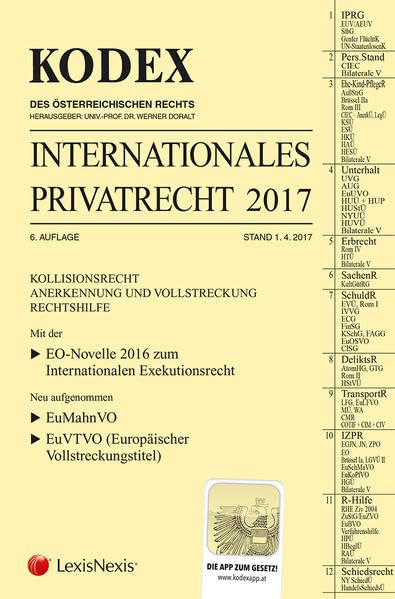 Product Image: KODEX Internationales Privatrecht 2017