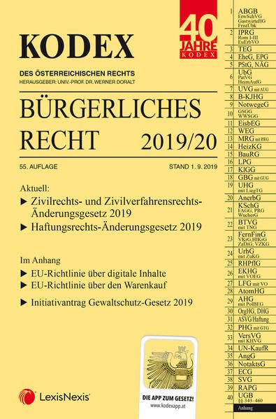 Product Image: KODEX Bürgerliches Recht 2019/20