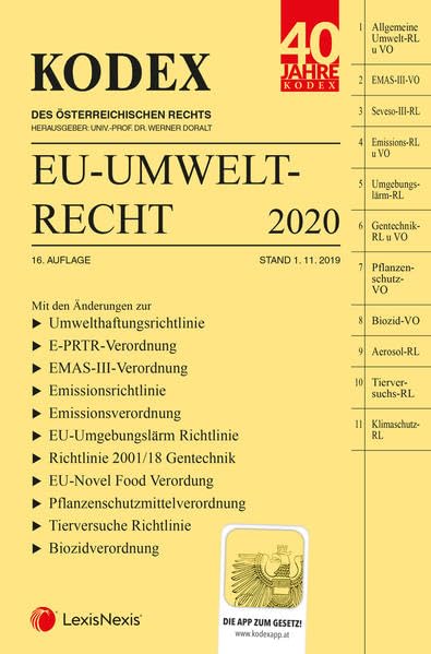 KODEX EU-Umweltrecht 2020 book