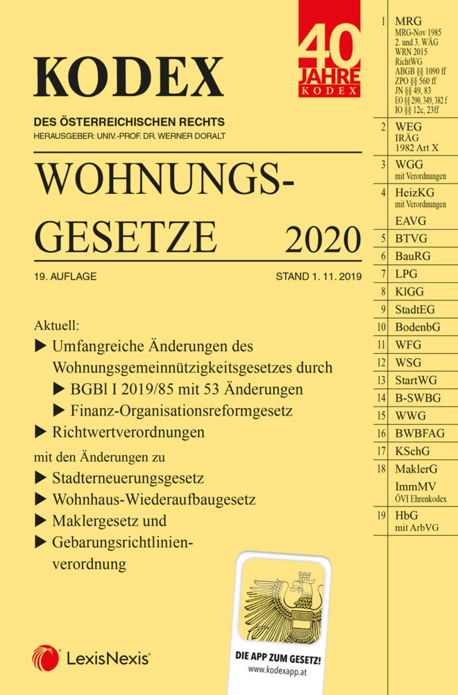 Product Image: KODEX Wohnungsgesetze 2020