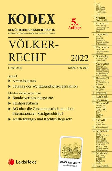 KODEX Völkerrecht 2022 - inkl. App Law