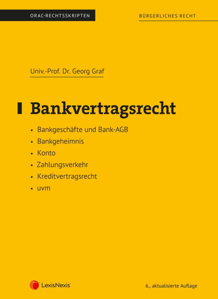 Product Image: Bankvertragsrecht (Skriptum) (Skripten)