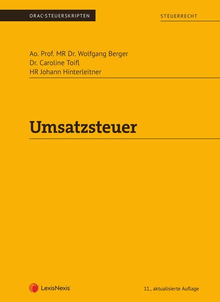 Umsatzsteuer (Skriptum) (Skripten) Law