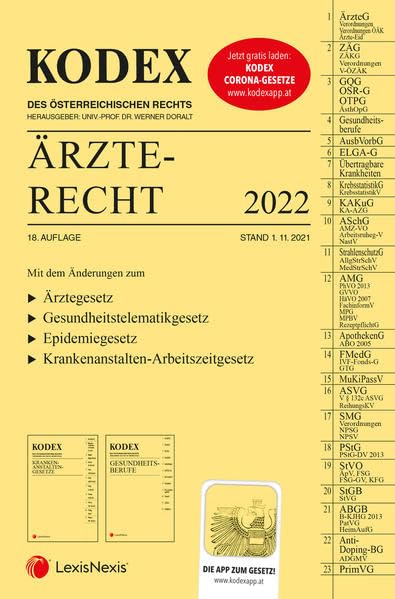 Product Image: KODEX Ärzterecht 2022 - inkl. App