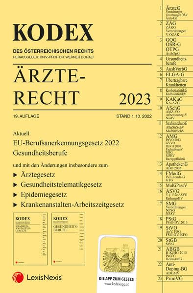 KODEX Ärzterecht 2023 - inkl. App Law