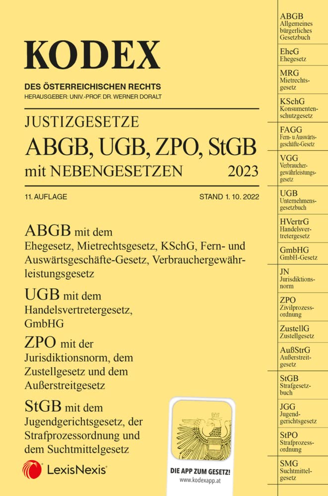 KODEX Justizgesetze 2023 - inkl. App Law
