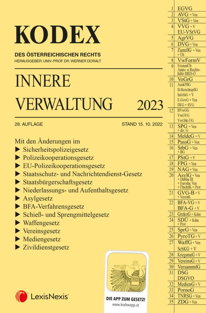 KODEX Innere Verwaltung 2023 - inkl. App Law