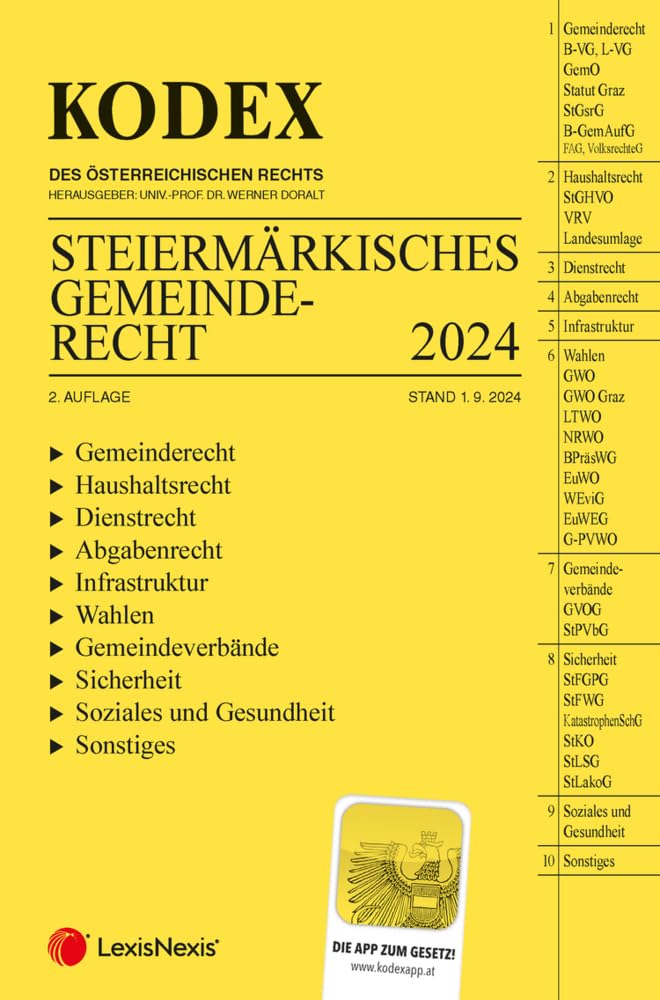 KODEX Steiermärkisches Gemeinderecht 2024 - inkl. App Law