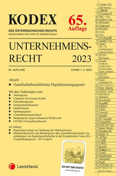 KODEX Unternehmensrecht 2023 - inkl. App Law