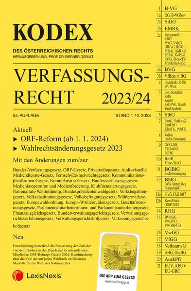 KODEX Verfassungsrecht 2023/24 - inkl. App Law