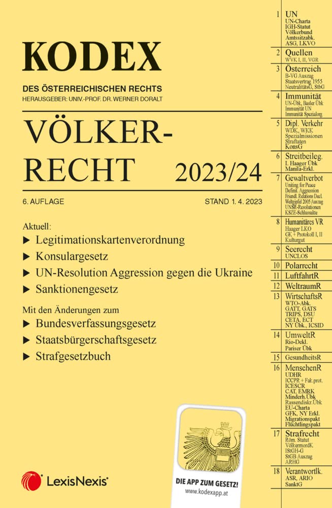 KODEX Völkerrecht 2023 - inkl. App Law