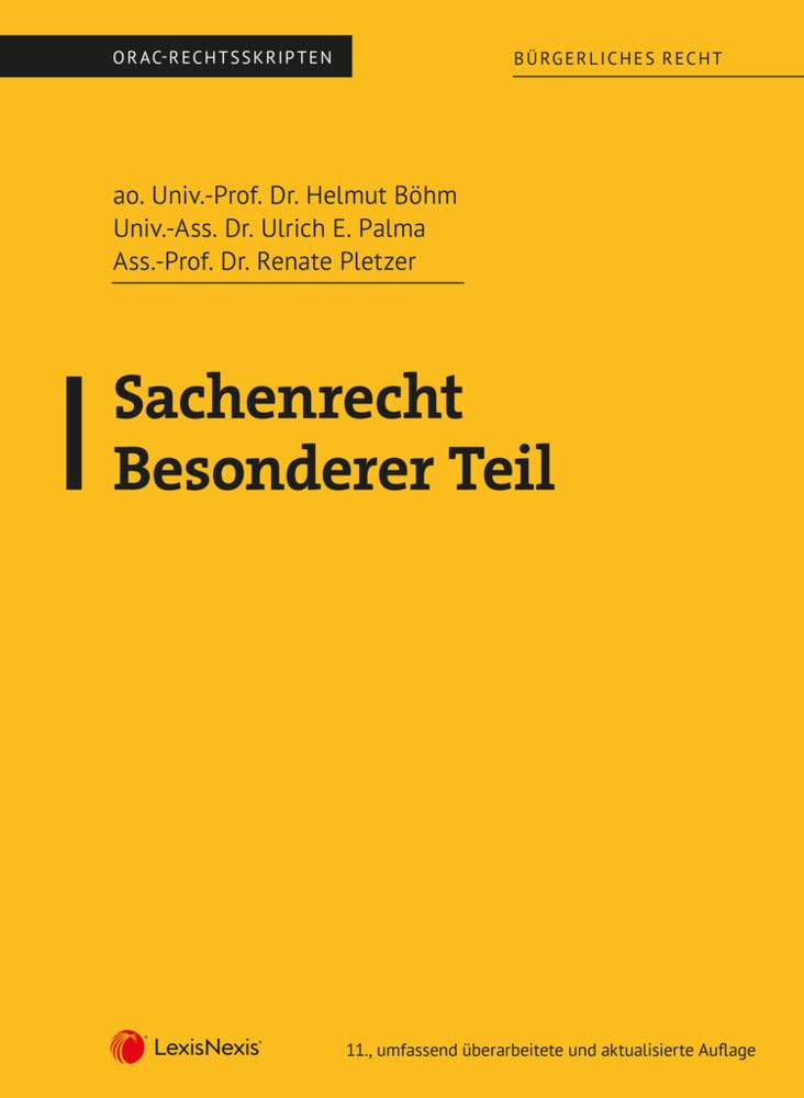 Sachenrecht Besonderer Teil (Skriptum) (Skripten) Law