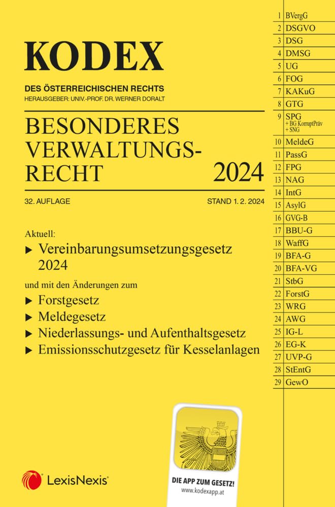 KODEX Besonderes Verwaltungsrecht 2024 - inkl. App Law