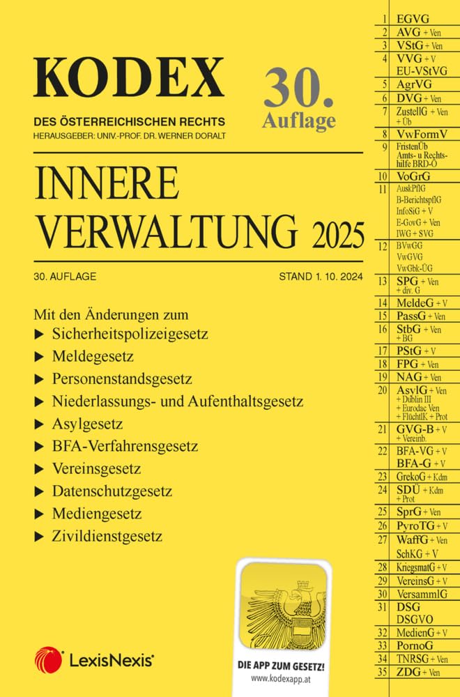 KODEX Innere Verwaltung 2025 - inkl. App Law